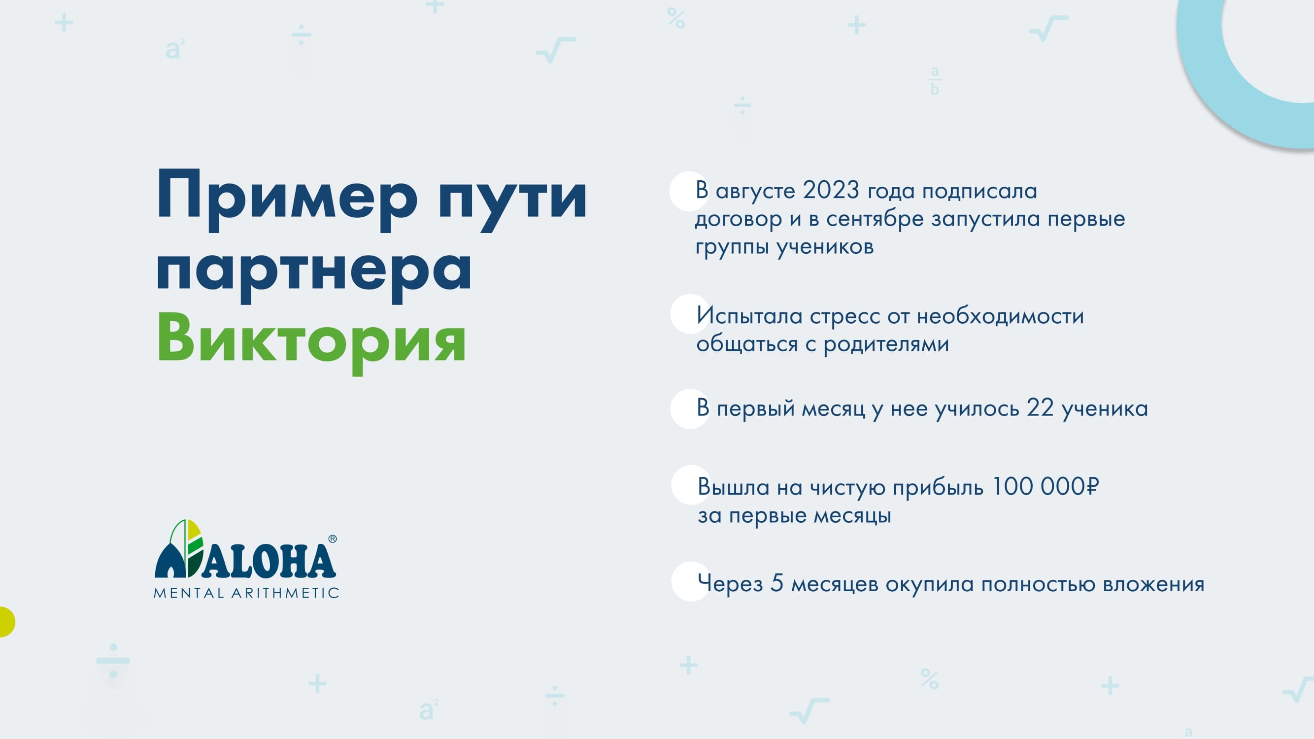 Отзыв франшиза ментальной арифметики Aloha