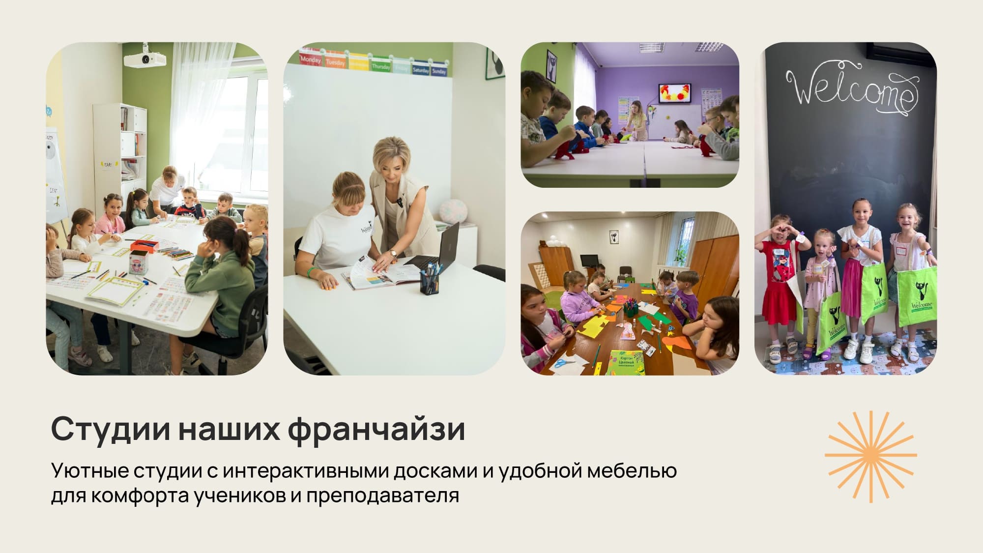 Студии партнеров языковой школы Welcome