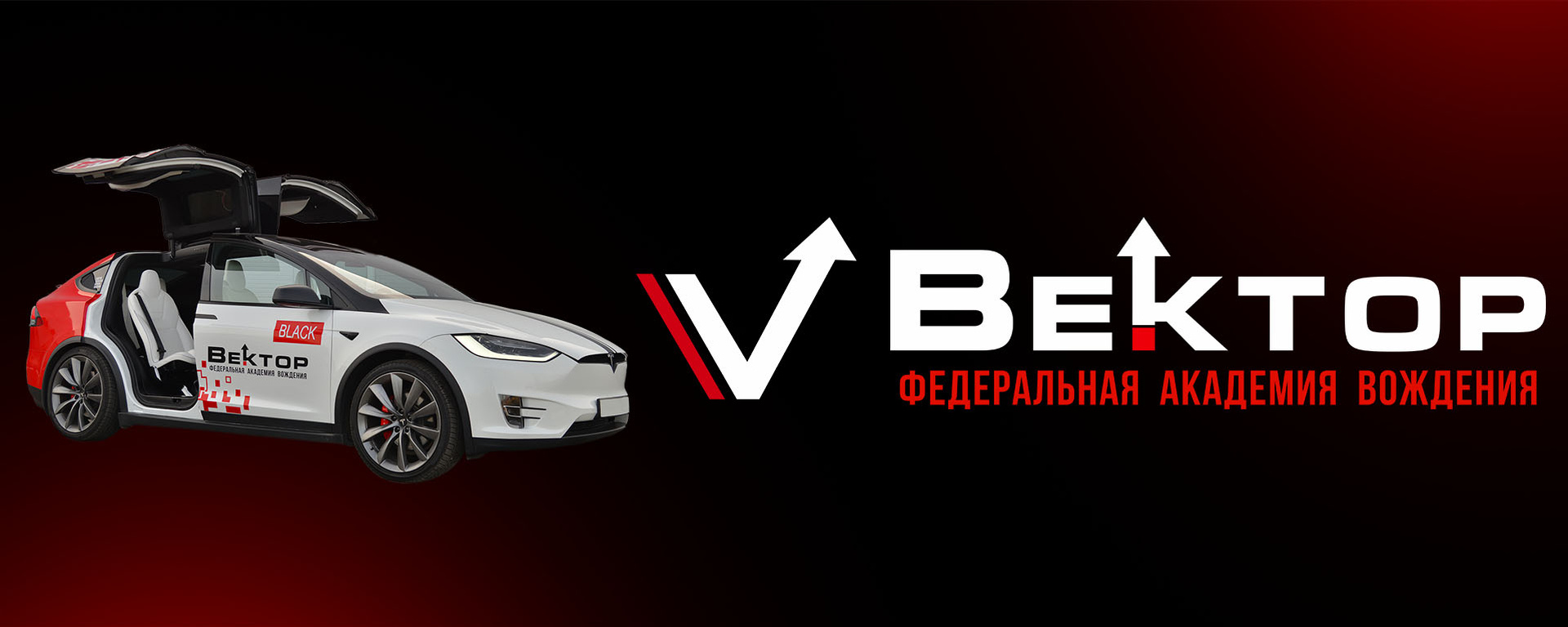 Баннер автошколы "Вектор"